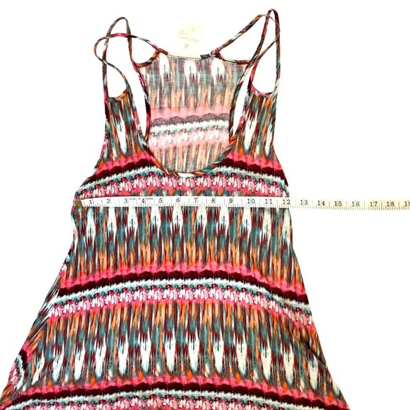 Threads Anthropologie Woman Boho Festival Tank Strappy Racerback Multicolor S M - Picture 4 of 6